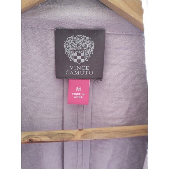 Vince Camuto Soft Pink Medium Open Tie Front Cardigan Blazer Pastel Fall Spring - Picture 8 of 10